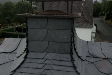 Dacheindeckung mit Schiefer